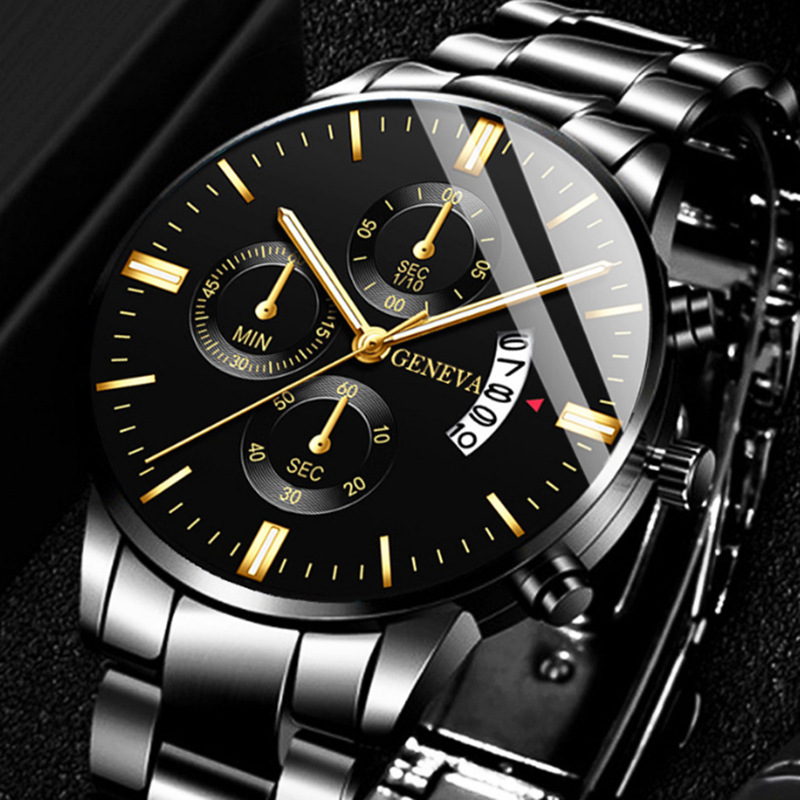 Luxury Watch Exchange - Luxe roestvrijstalen heren kalender quartz horloge
