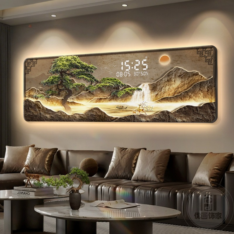 Luxury Watch Wall Clock - Groot formaat luxe klokmuur digitaal interieur