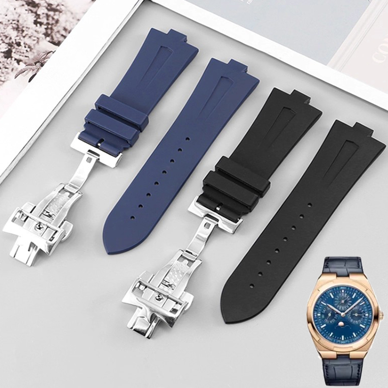 Luxury Watch Constantine - Rubber Horlogeband Voor Vacheron Constantin Overseas