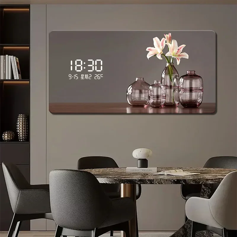 Luxury Watch Wall Clock - Groot formaat abstract geometrisch kunstwerk digitale