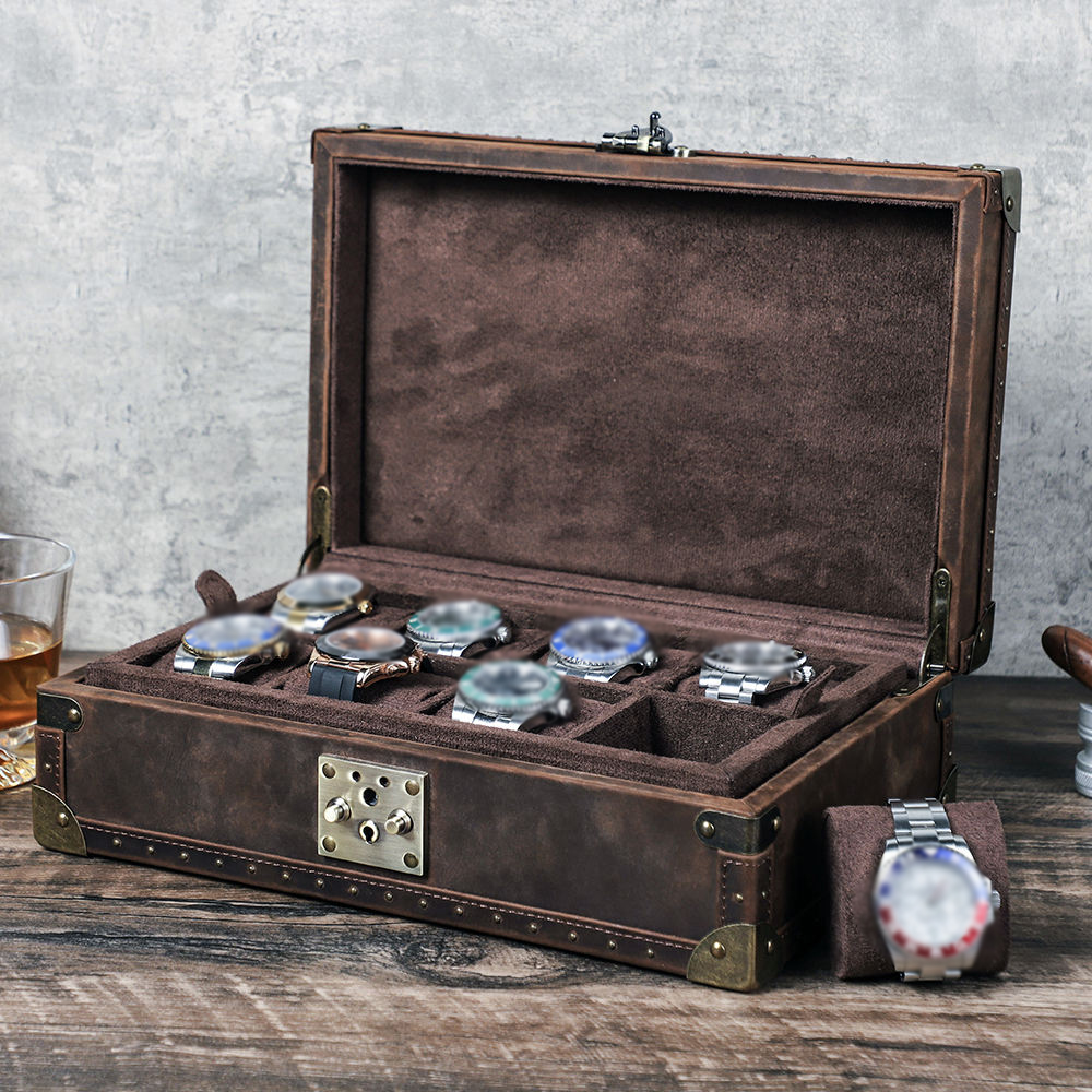Luxury Watch Case - CONTACT'S FAMILY 8 Lederen Op maat