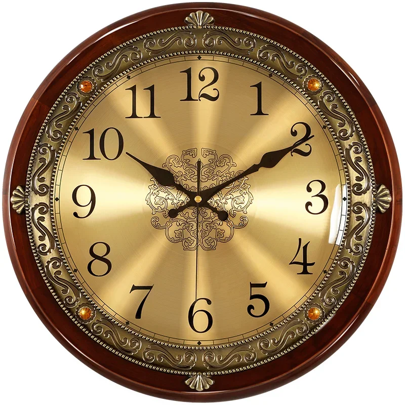 Luxury Watch Wall Clock - Luxe Houten Wandklok Metaal Retro Scandinavische