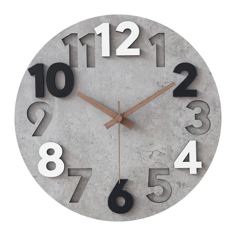 Luxury Watch Wall Clock - Moderne 3d Wandklok Houten Klok Mechanisme