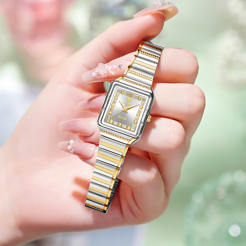 Luxury Watch List - LIEBIG Lady roestvrijstalen striphorloge Topmerk luxe