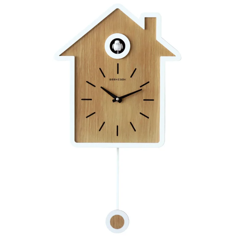 Luxury Watch Wall Clock - Moderne Koekoeksklok Slinger Wandklok Stille Horloges