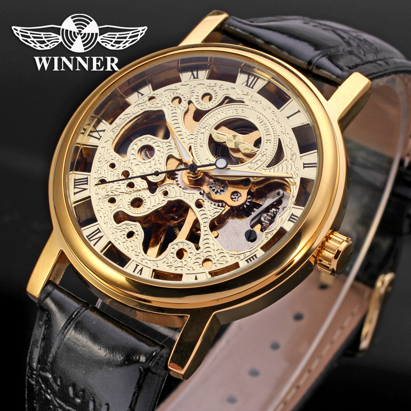 Luxury Watch Nice - Luxe Gloednieuwe Stijl Gouden Skelet Horloges