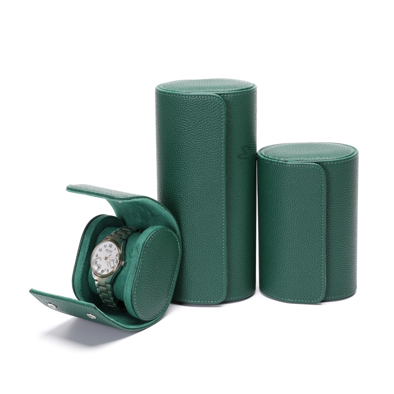 Luxury Watch Class - Embers Green Luxe Horloge Etui -
