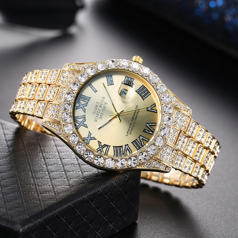 Luxury Watch Winder - Heren quartzhorloge, luxe stalen band, volledig