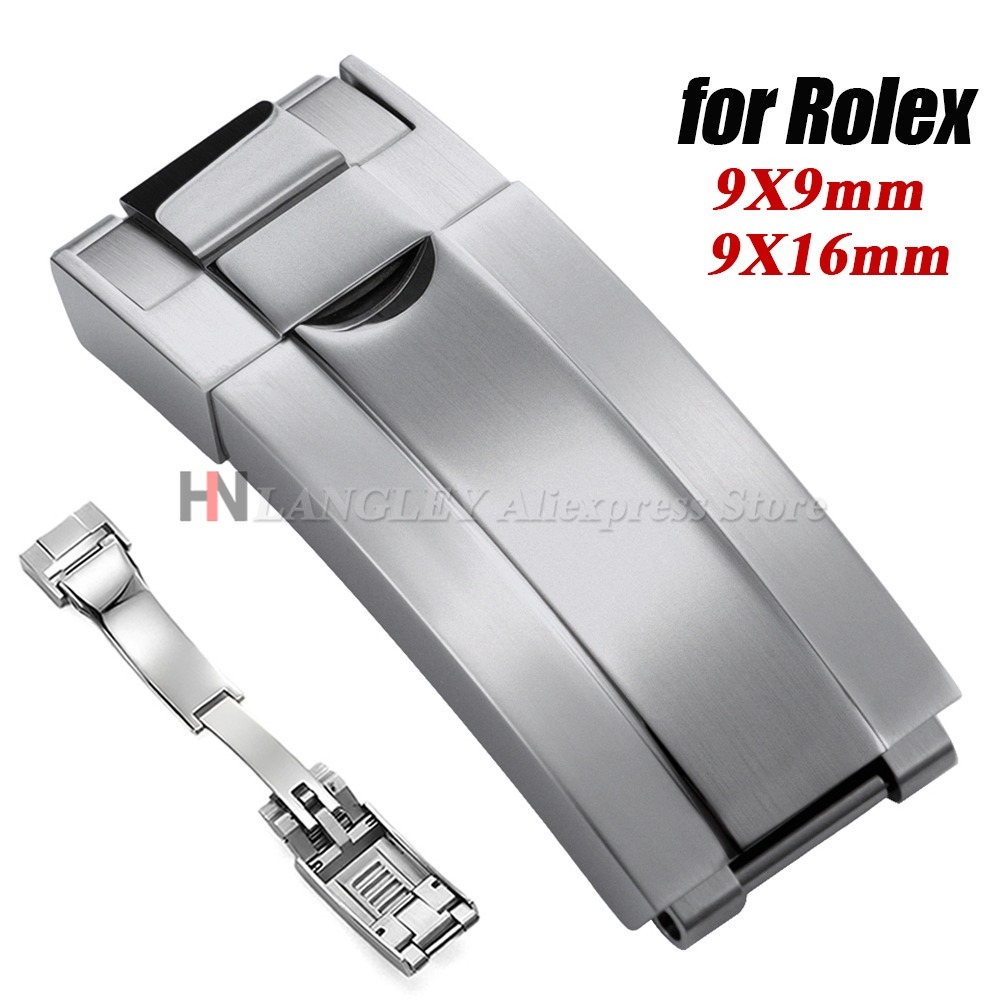 Luxury Watch News - 9x9mm 316L roestvrij staal dubbele veiligheidshorlogegesp