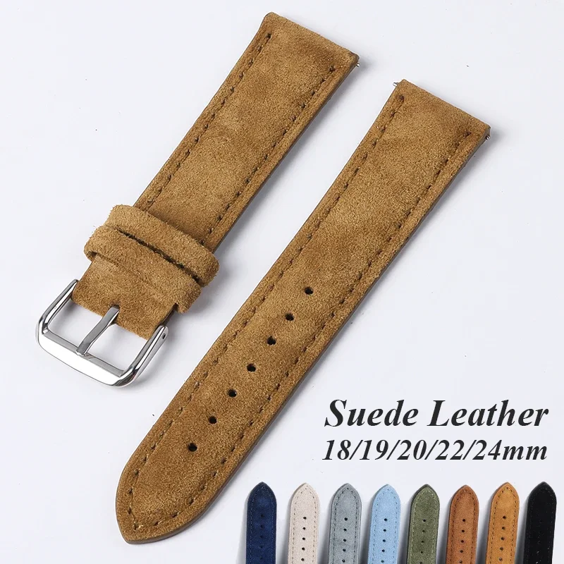 Luxury Watch Class - Suède lederen horlogeband voor Seiko Vintage