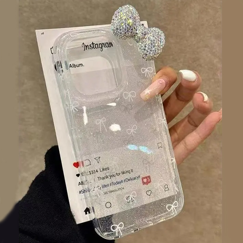 Luxury Watch Case - Luxe sprankelend poeder 3D volledige diamanten
