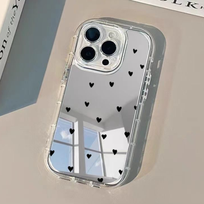 Luxury Watch Case - Volledig scherm hartpatroon telefoonhoesje voor iPhone