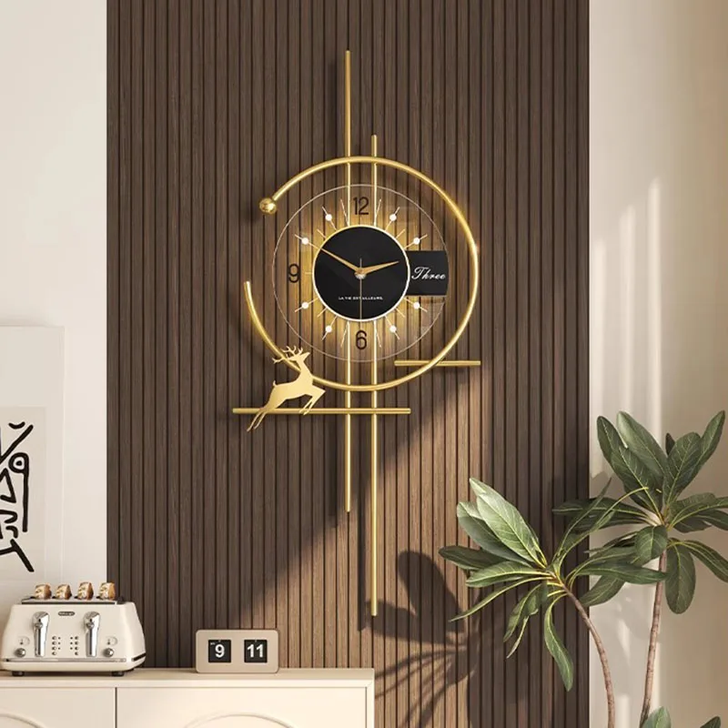 Luxury Watch Wall Clock - Populaire eetkamer wandklok minimalistisch luxe decor