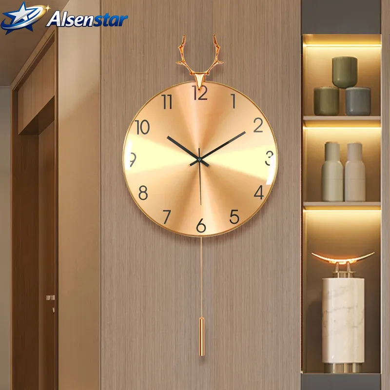 Noordse luxe wandklok voor thu - Luxury Watch Wall Clock recensie en prijs