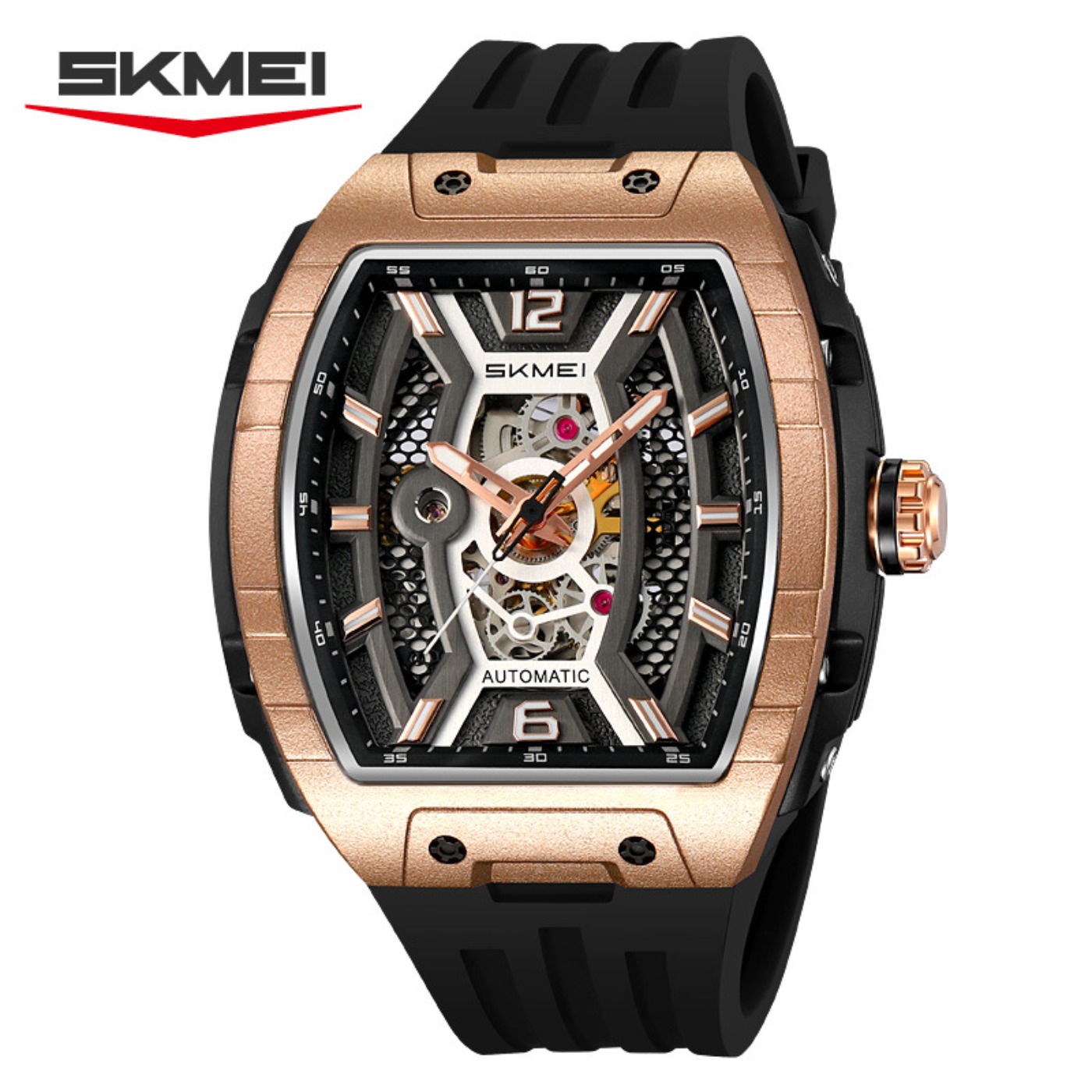 Rose Gold Tonneau Automatisch  - Luxury Watch Case recensie en prijs