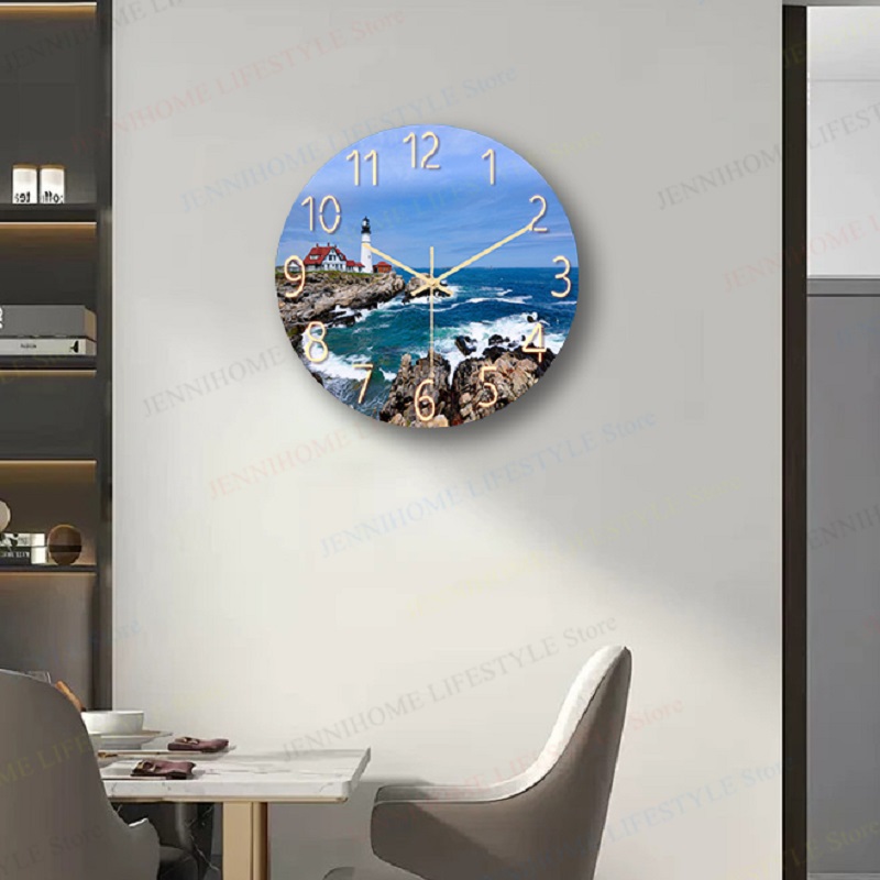 Strand wandklok kunst aan de m - Luxury Watch Wall Clock recensie en prijs