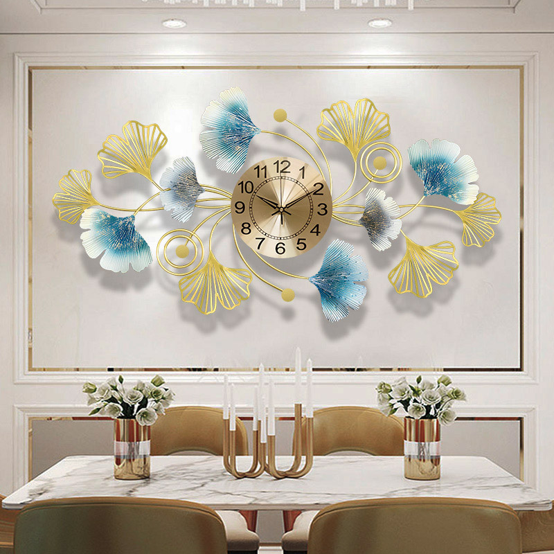 Eenvoudige creatieve metalen w - Luxury Watch Wall Clock recensie en prijs