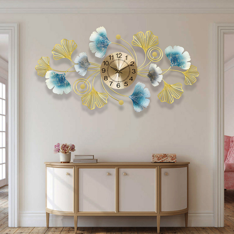 Eenvoudige creatieve metalen w - Luxury Watch Wall Clock recensie en prijs