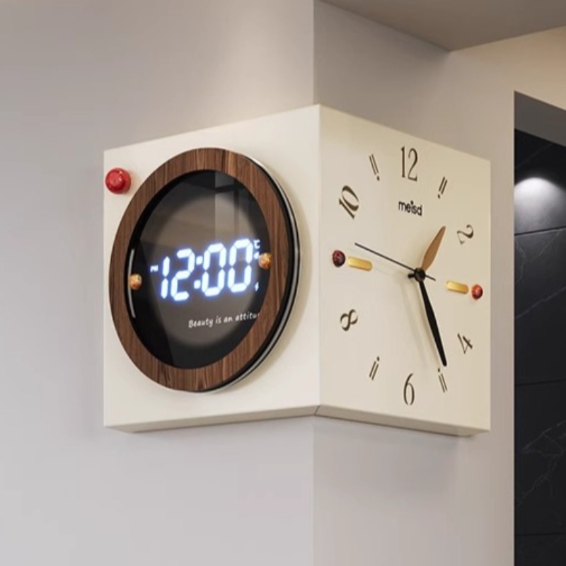 Hoekwandklok Dubbelzijdig wand - Luxury Watch Wall Clock recensie en prijs