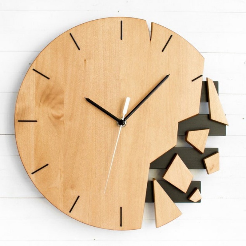 Ronde stille wandklokken Houte - Luxury Watch Wall Clock recensie en prijs