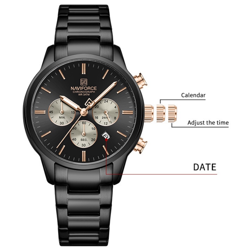 NAVIFORCE Heren Quartz Chronog - Luxury Watch With Bracelet recensie en prijs