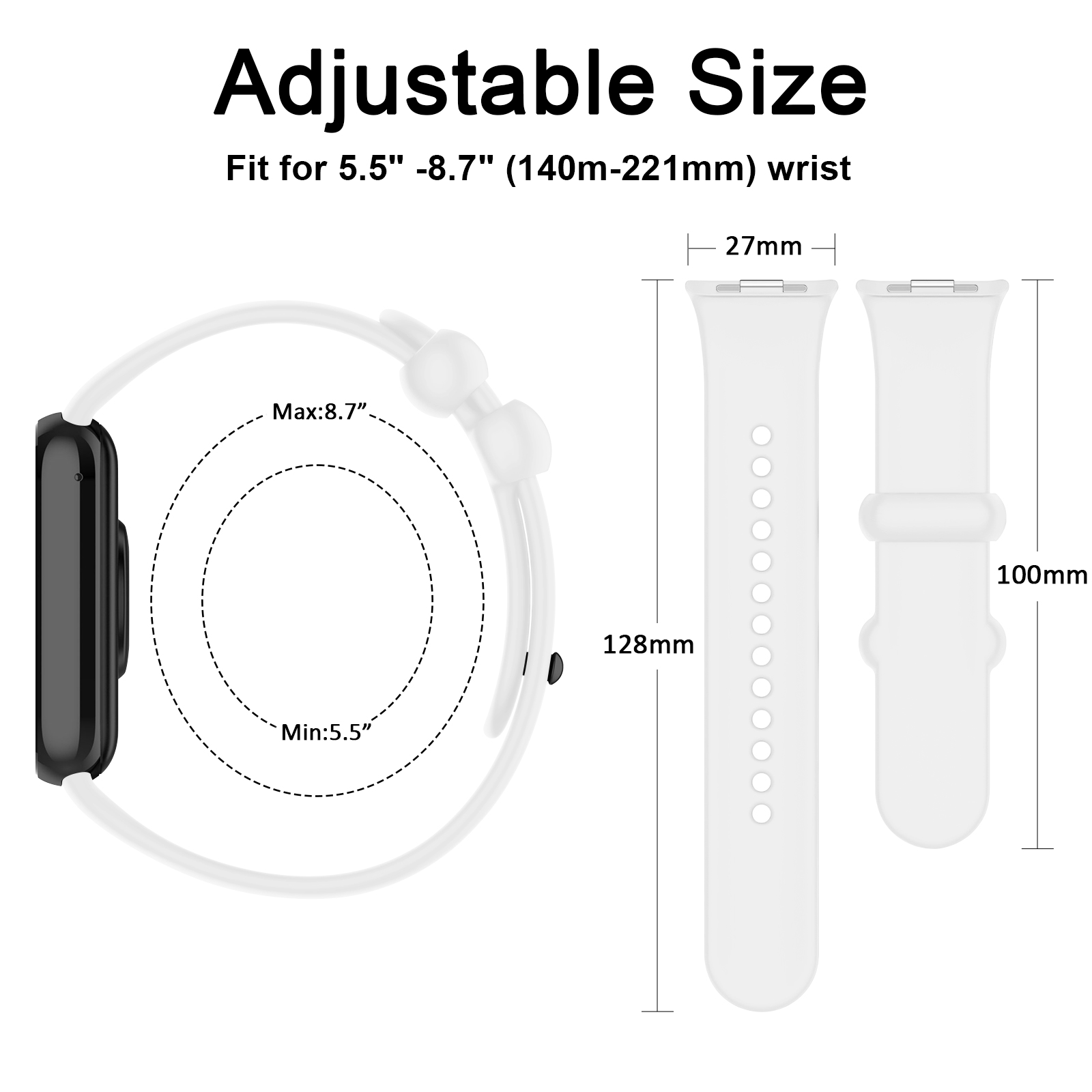 Siliconen band voor Xiaomi Mi  - Xiaomi Luxury Watch recensie en prijs