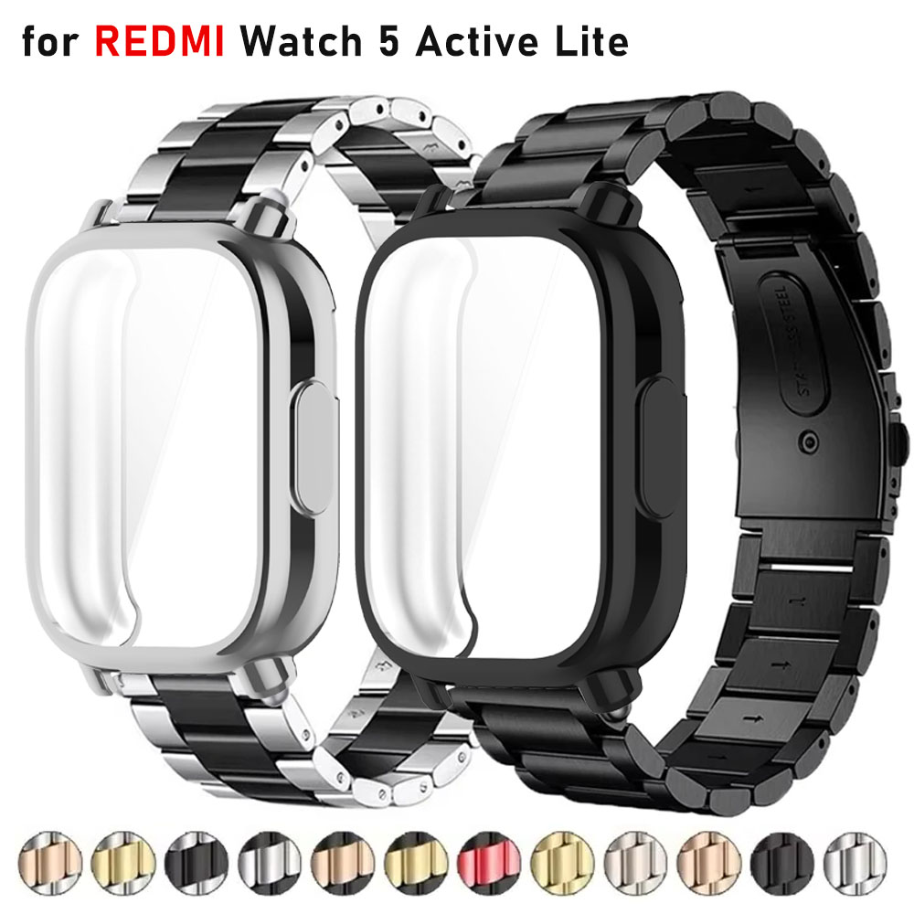 Case + Luxe Metalen Band Voor  - Xiaomi Luxury Watch recensie en prijs