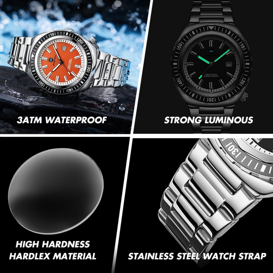PAAZOMU Luxe Merk Herenhorloge - Luxury Watch Nice recensie en prijs