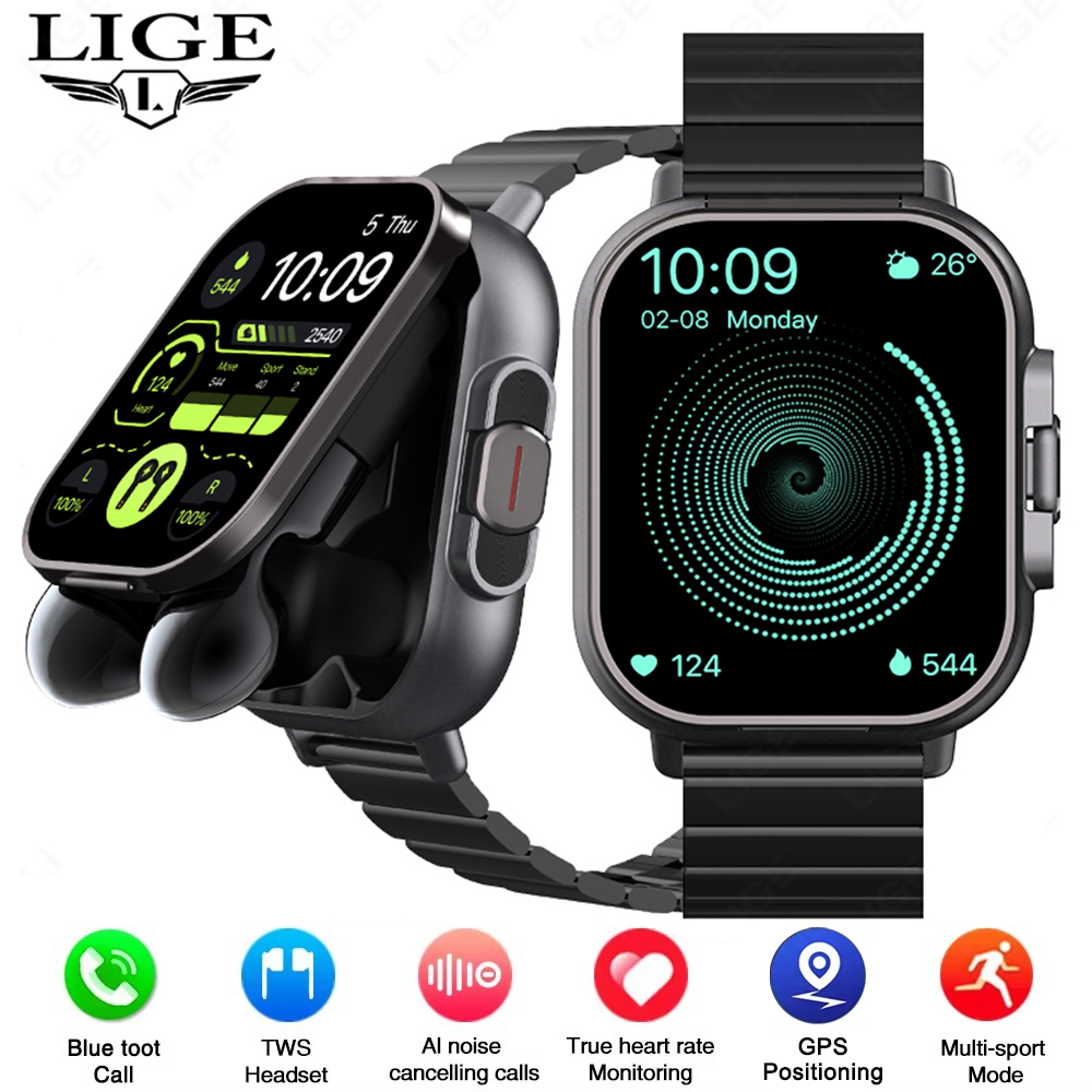 TWS 2 in 1 smartwatch met hoof - Luxury Watch Korea recensie en prijs