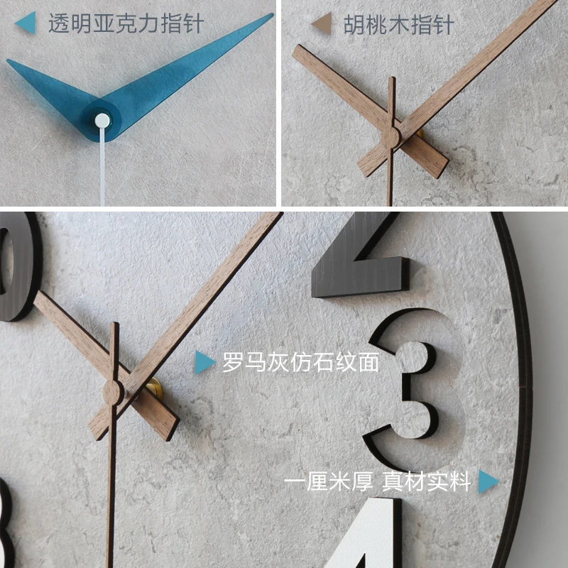 Moderne 3d Wandklok Houten Klo - Luxury Watch Wall Clock recensie en prijs