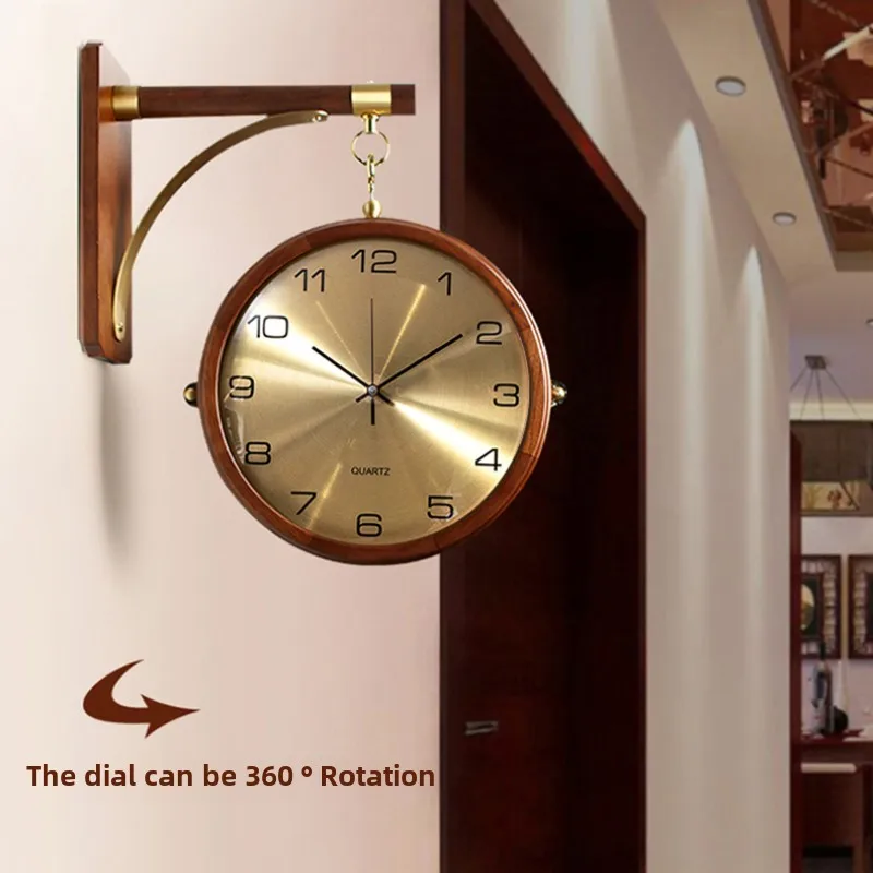 Lichte luxe stille metalen wan - Luxury Watch Wall Clock recensie en prijs