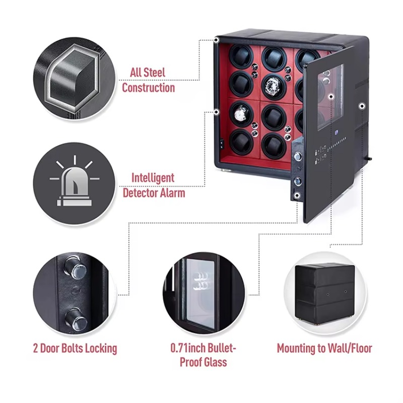 Luxe horlogewinderdoos met 12  - Luxury Watch Winder recensie en prijs