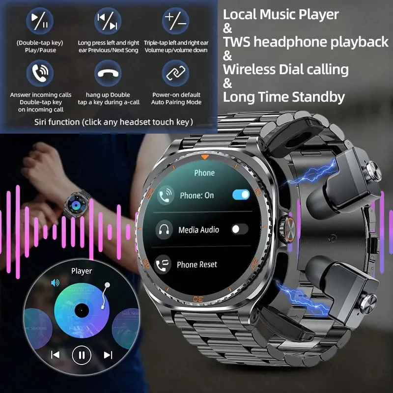 Nieuwe 2026 TWS 2-in-1 draadlo - Luxury Watch Korea recensie en prijs
