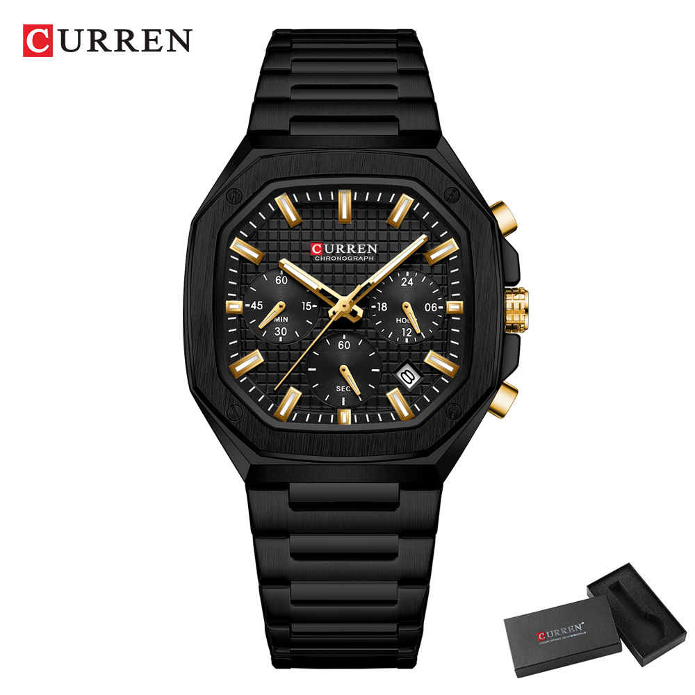 CURREN Luxe Vierkant Chrono Ho - Luxury Watch With Bracelet recensie en prijs