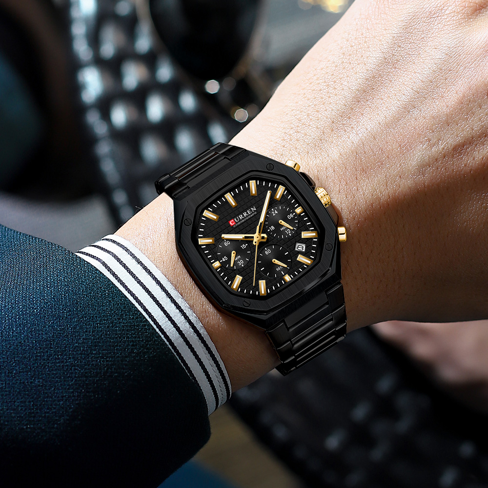 CURREN Luxe Vierkant Chrono Ho - Luxury Watch With Bracelet recensie en prijs