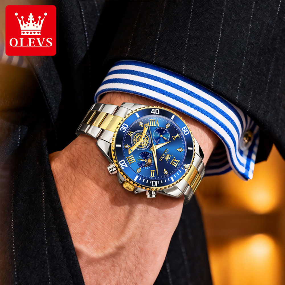 Luxe OLEVS quartz horloge met  - Luxury Watch Winder recensie en prijs